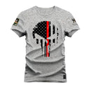 Camiseta Estampada Confortável Caveira Black