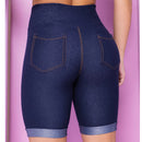 Women's Denim Shorts Bermuda Imitates Jeans Cos High Cotton