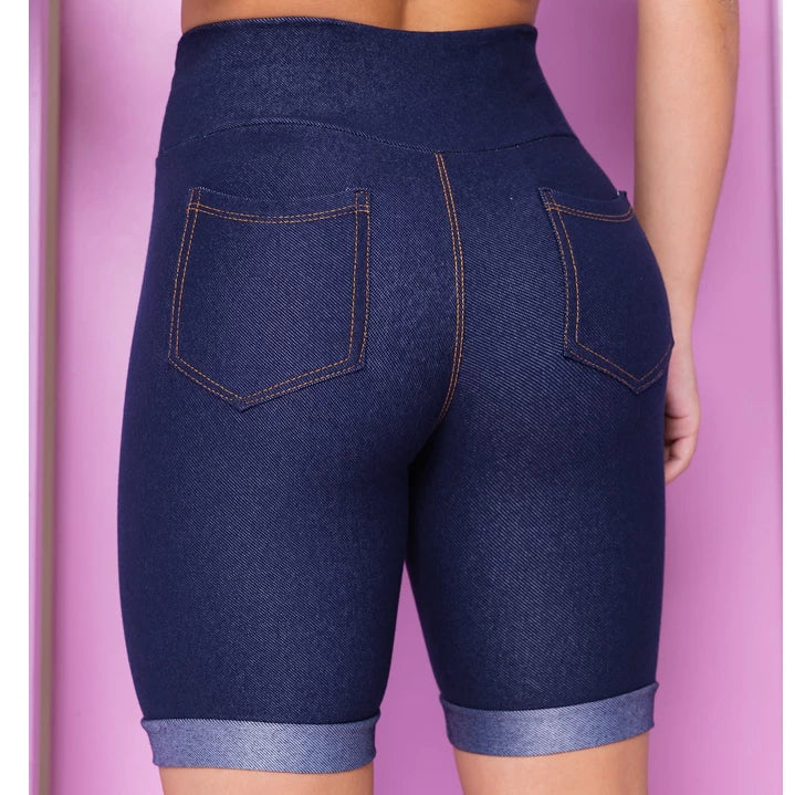 Women's Denim Shorts Bermuda Imitates Jeans Cos High Cotton