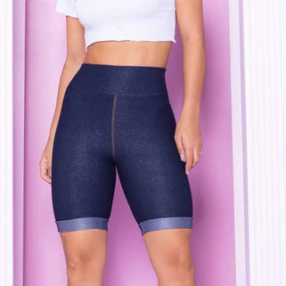 Women's Denim Shorts Bermuda Imitates Jeans Cos High Cotton