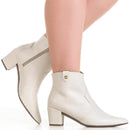 Western Women's Boot Pointed Toe Short Heel Thick Heel