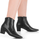 Western Women's Boot Pointed Toe Short Heel Thick Heel