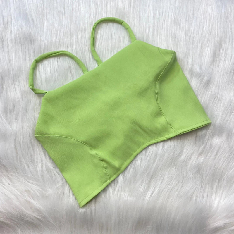 Cropped Gringa with detail in the middle and ties at the back Fashion 2023 111