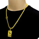 Cordão Grumet Cadeado escama  Dupla 7 mm Liga De Moeda Antiga Banhado a Ouro 18k