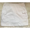 Short Saia Cintura Alta Bolso Lateral