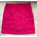 Short Saia Cintura Alta Bolso Lateral