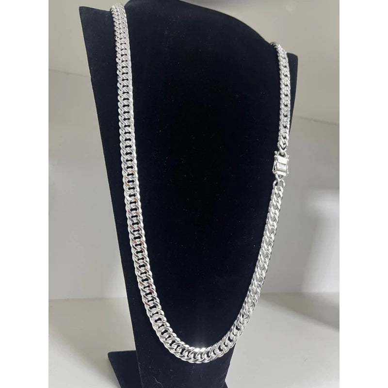 10mm Double Ello Chain Drawer Clasp Double Lock Marking 925 Silver Plated Mixed Silver