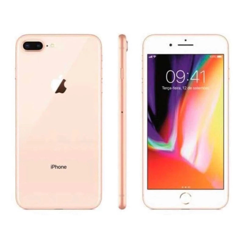iPhone 8 Plus 64GB showcase 100% battery health 12x on card
