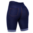 Women's Denim Shorts Bermuda Imitates Jeans Cos High Cotton