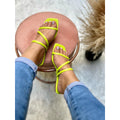 Women's Flat Slipper with Straps Launch (REF 3380)
