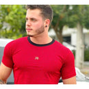 Camisa listrada camiseta masculina Longline. camisa oversized masculino