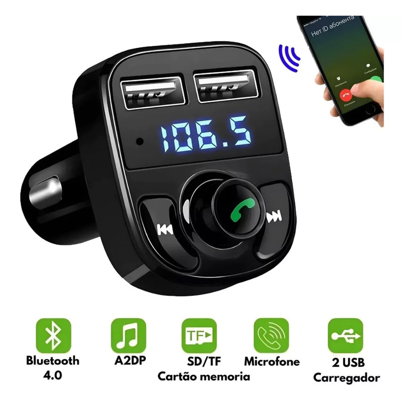 Car Bluetooth Adapter FM Transmitter - X8