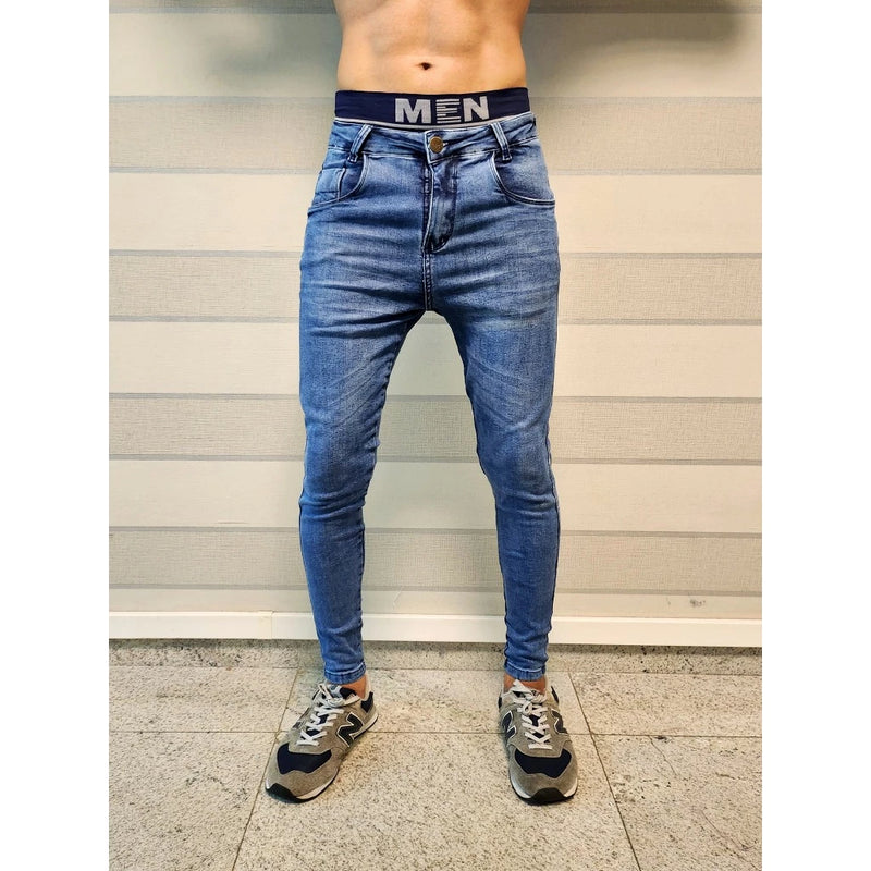 MEN'S SKINNY JEANS FIT TO THE BODY WITH ELASTANE