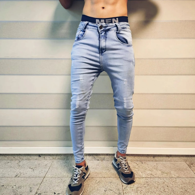 MEN'S SKINNY JEANS FIT TO THE BODY WITH ELASTANE