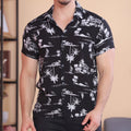Floral Printed Hawaiian Beach Shirts Comfortable Short Sleeve Summer