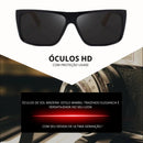 Óculos de Sol Madeira de Bambu Masculino Premium Quadrado