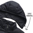Jaqueta Puffer Bobojaco Corta Vento Preta Unissex