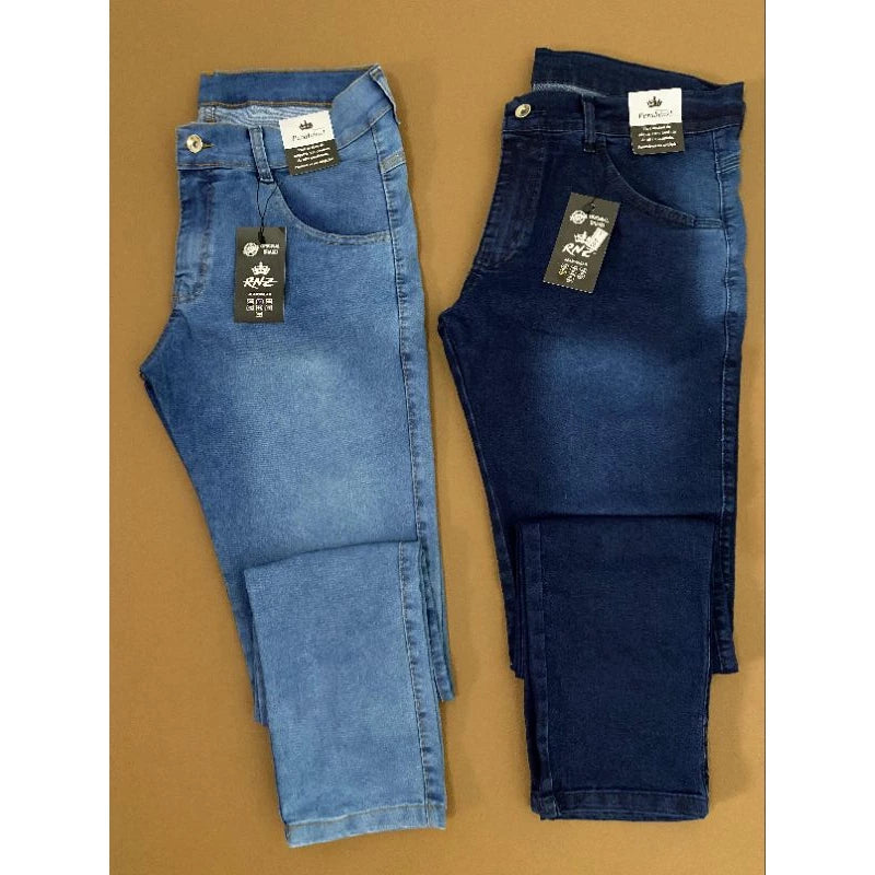 Kit 2 calças jeans Masculinas Lycra elastano - Confortáveis - básico Linha Premium