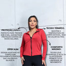 Casaquinho Casaco Fit Proteção Solar Treino Academia Zíper Slim Blusa Térmica