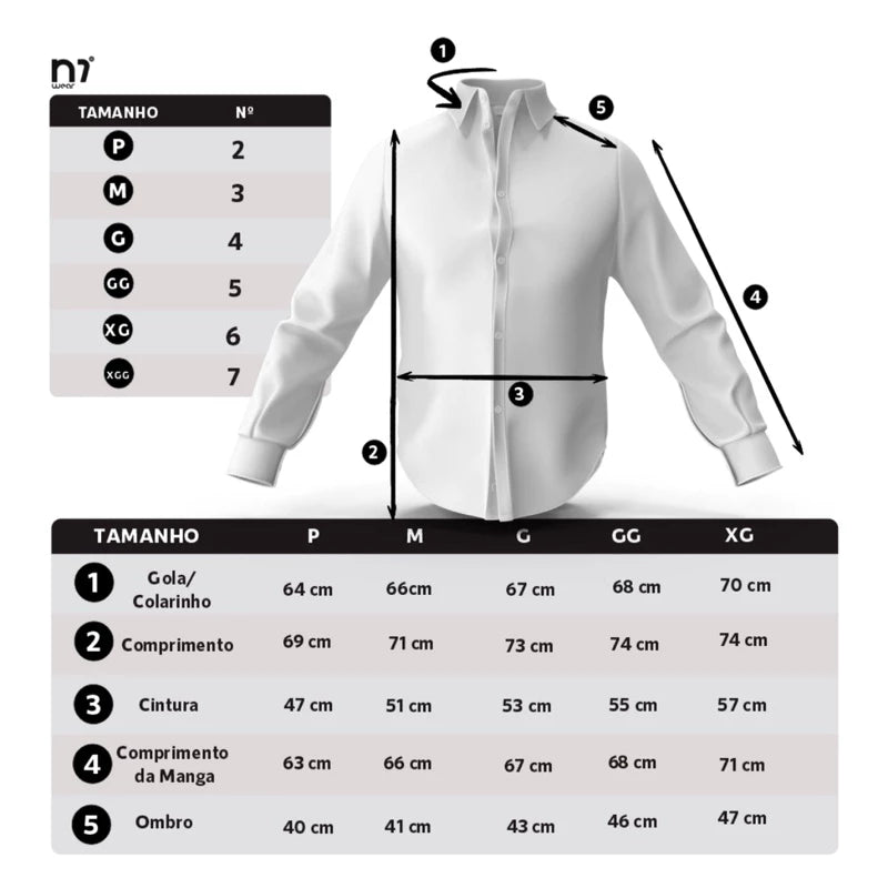 Camisa Country Xadrez Manga Longa Masculina Social Slim Fit Lida de Boiadeiro