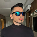 Óculos Masculino de Sol Esport Emborrachado UV 400 Envio Hoje