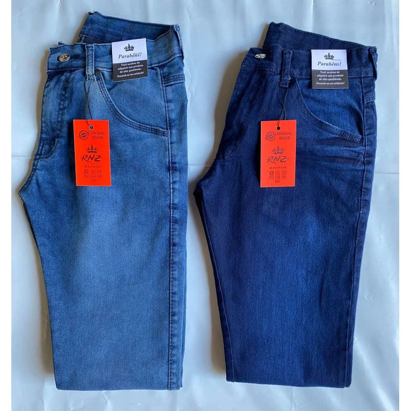 Kit 2 calças jeans Masculinas Lycra elastano - Confortáveis - básico Linha Premium