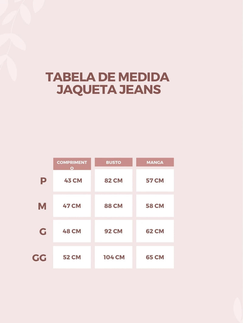 Jaqueta Jeans Escuro Feminina  de Botão Exclusiva