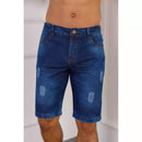 Bermuda Jeans Masculina Ralada-TOP