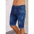 Bermuda Jeans Masculina Ralada-TOP