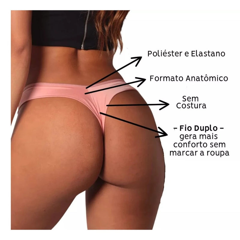 A calcinha fio duplo é um modelo fio dental super confortável, elegante e sexy