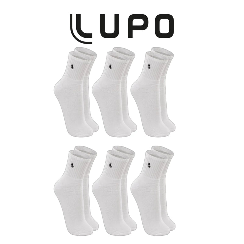 Kit 6 Pares de Meias Lupo Sport Cano Médio – Ref. 3245 – Original