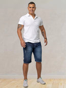 Short Jeans Masculino Com Lycra