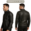 Jaqueta de  Couro BAZZUT Masculina PREMIUM  + BRINDE (Relógio Poedagar de Luxo)