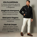 Jaqueta de  Couro BAZZUT Masculina PREMIUM  + BRINDE (Relógio Poedagar de Luxo)