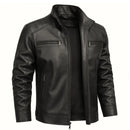 Jaqueta de  Couro BAZZUT Masculina PREMIUM  + BRINDE (Relógio Poedagar de Luxo)