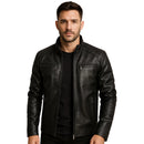 Jaqueta de  Couro BAZZUT Masculina PREMIUM  + BRINDE (Relógio Poedagar de Luxo)