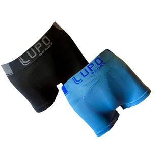Kit 2 Boxer Briefs Lupo Polyamide Seamless Fabric Half Box Fit Underwear Smooth and (or) Printed