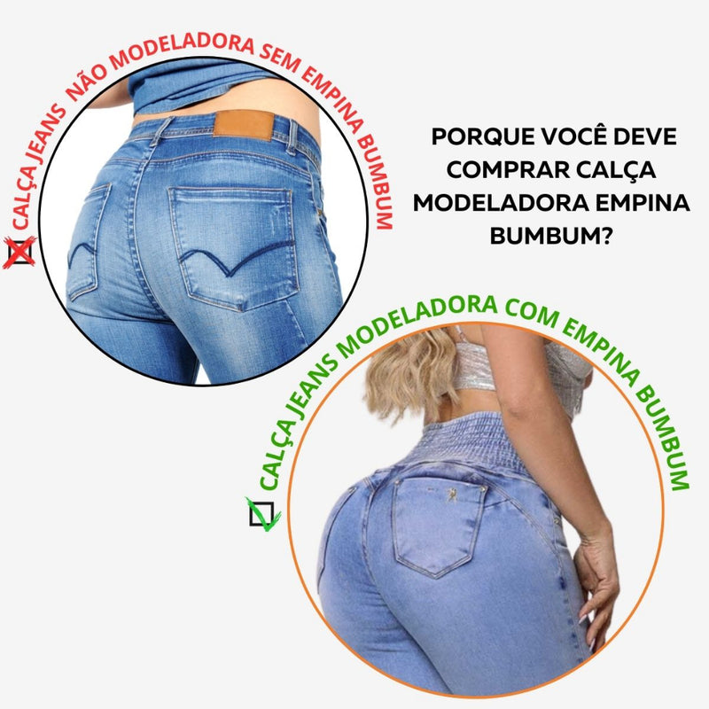 Rhero Jeans Empina Bumbum Shaping Pants With Removable Cup
