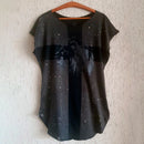 Camiseta Masculina Longline Destroyed Manga Japonesa em algodão estonado exclusivo premium - Bombey