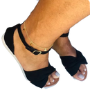 sandálias rasteiras em x com fivela sola tratorada