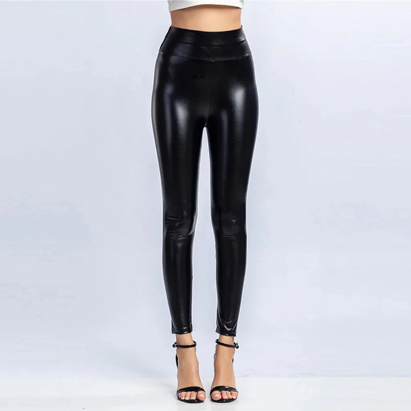 Calça Legging de Couro HOTLEG