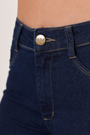Calça Jeans Skinny modeladora levanta bumbum de cintura alta