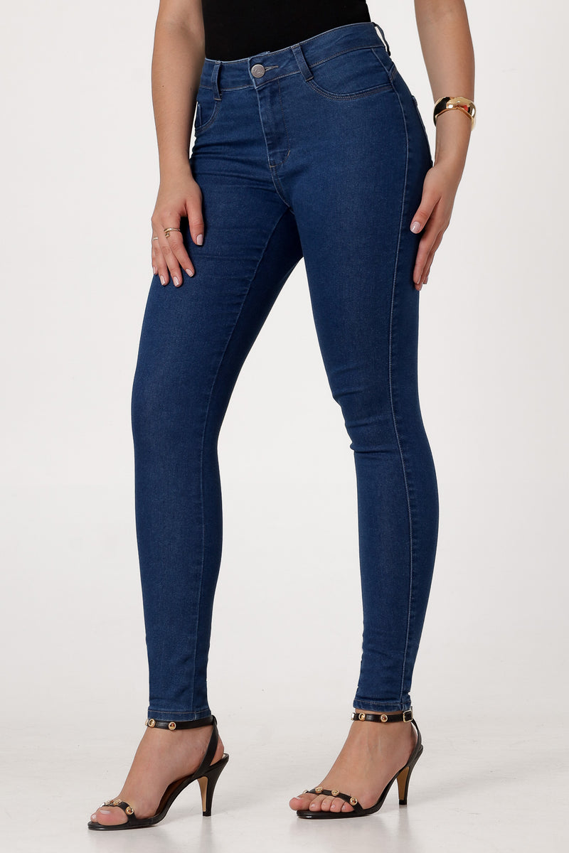 Calça Jeans Skinny Básica Modeladora Levanta Bumbum