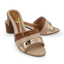 Tamanco Feminino Classe Colorido, Palmilha Confortável, Salto Médio 4,5cm - Lofty