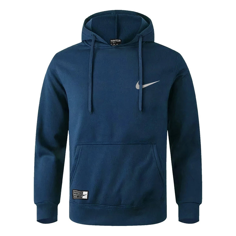 Blusa De Moletom Masculina Simbolo Pequeno Cores Variadas Com Capuz Bolso e Cordão