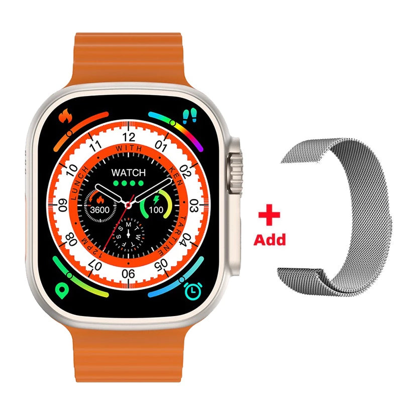 Original Smartwatch U9 Ultra Series 9 Compass 49mm NFC GPS Men's Sports Fitness Watch for Android IOS