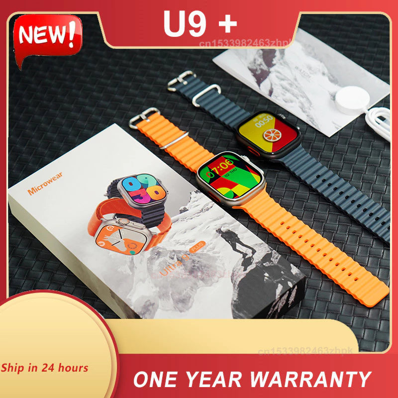 Ultra 9 Plus U9 Plus SmartWatch Watch Compass NFC for Men Women IWO Series 9 Max Waterproof Ultra9