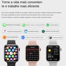 Smartwatch Original 9 Bluetooth Chamada Medidor De Temperatura Corporal NFC AMOLED Para Android