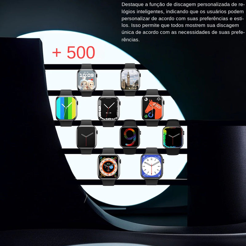 Smartwatch Original 9 Bluetooth Chamada Medidor De Temperatura Corporal NFC AMOLED Para Android