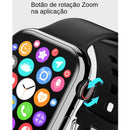 Smartwatch Original 9 Bluetooth Chamada Medidor De Temperatura Corporal NFC AMOLED Para Android